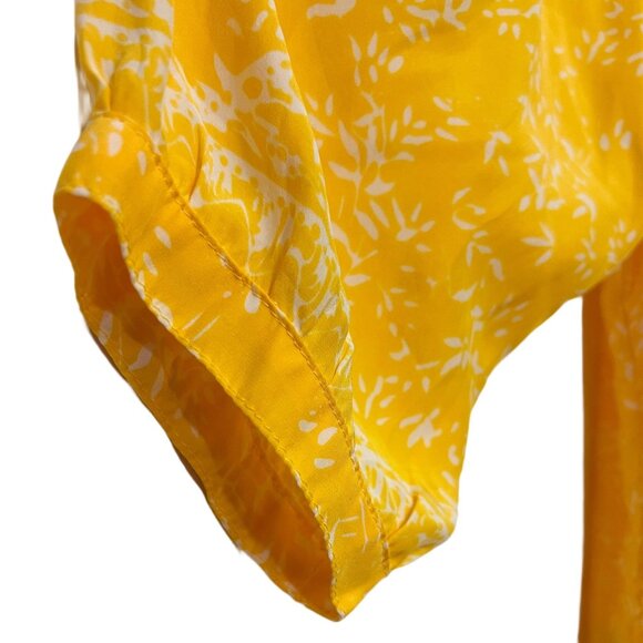 Natalie Martin Silk Mini Tunic Dress Floral Lightweight Pull-On Boho Cover-Up - Picture 7 of 11